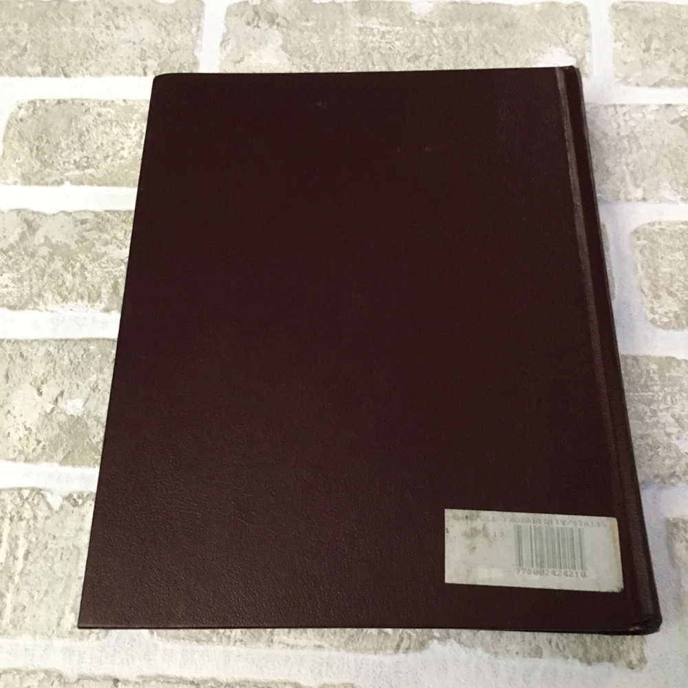 Vintage Probability Statistics Engineers Scientists Hardcover Math Textbook 1989